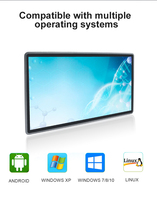21.5 inç ip65 pencere/Android/Linux 10 nokta LCD dokunmatik sağlam hepsi bir fansız gömülü endüstriyel panel pc