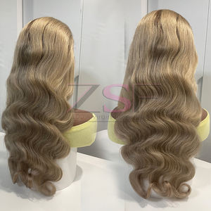 Perruque en cheveux humains vierges cambodgiens, 30 pouces, densité 250%, blonde, HD transparente, ondulée, bouclée - Product Image 2