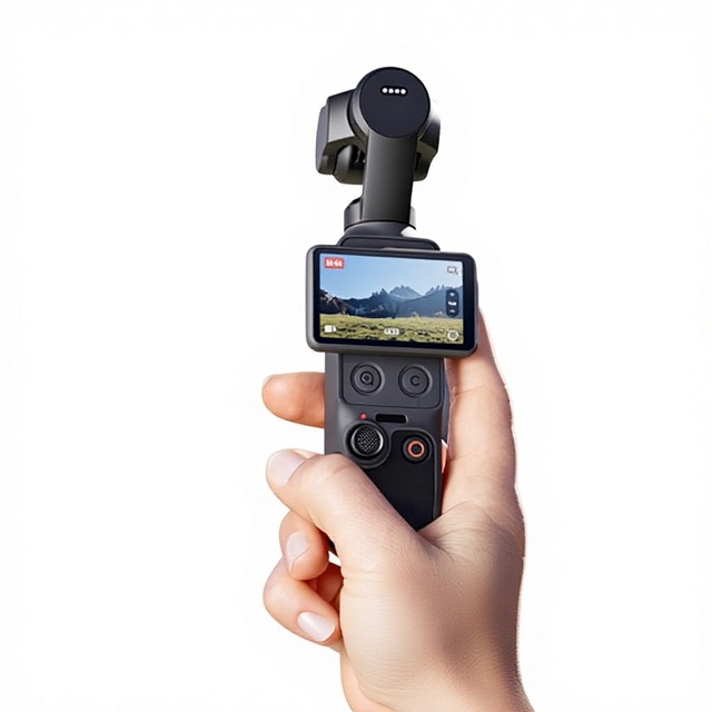 For Osmo Pocket 2-inch CMOS Sensor Touch Screen Gimbal Camera for Travel Photography
