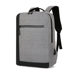 Business <b>Backpack</b> Men <b>Large</b> Capacity Laptop Bag Waterproof Travel School Bag Oxford Cloth Simple Design Gray <b>Black</b> Blue Burgundy - Product Image 5