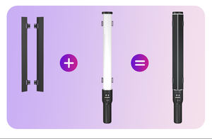 Bâton lumineux de 24 pouces de long, capacité de la batterie de 2600 mAh, 120 LED, CRI élevé, lumière blanche chaude - 2500-9000k - Product Image 5