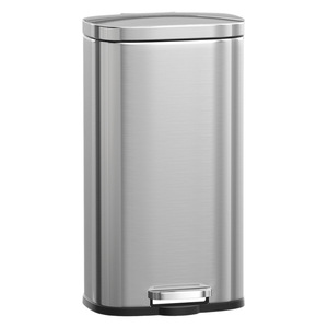 Stainless steel foot-operated trash can, 30L/50L <b>large</b> capacity, luxurious and minimalist design, suitable for home, kitchen, - Product Image 5