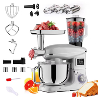 Hachoir à viande multifonctionnel de bureau 8-en-1 avec écran tactile 6,5 L, machine à saucisses et mixeur alimentaire