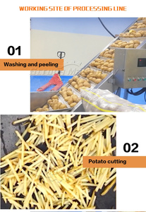 Conception d'usine personnalisée Machine à fabriquer les chips de pommes de terre frites Ligne de production de frites - Product Image 2
