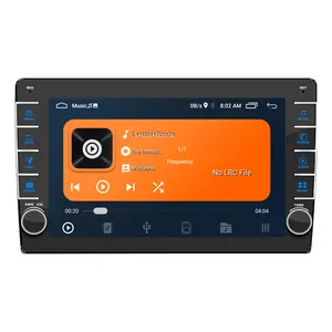 Universal Android 13 9 inch HD touch screen duplo din sistema de áudio do carro com carplay sem fio GPS Navegação