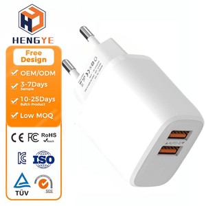 Adaptateur secteur USB double port 2.4A 5v 2a 3a de fabrication OEM, <span class=keywords><strong>chargeur</strong></span> secteur, prise murale britannique, chargeurs pour téléphone portable, charge rapide - Product Image 1