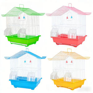 Toptan Metal Kuş Kafesi Tel Katlanır Evcil Hayvan Kuş Kafesi Küçük Kuş Kafesi Muhabbet Kuşu Kafesi Asılı - Product Image 1