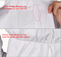 Combinaison de protection Non tissée, combinaison de 2 pièces, en Stock, avec certification CE