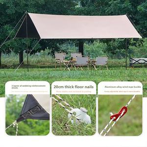 キャンピングギア韓国日本市場アイアンオックスフォードフレキシブル3000シリーズキャンピングサンシェードテントタープスタンドポール - Product Image 2