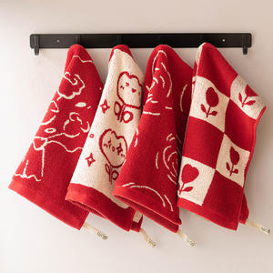 Serviette mini 34x34cm à faible MOQ, 100% coton jacquard, logo personnalisé, pour sport, gym, écologique, séchage rapide, yoga, spa, salon, visage, cuisine - Product Image 6