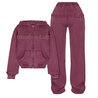 Ensemble deux pièces Penpace Garment : pantalon long décontracté taille haute en polyester/nylon avec broderie et patchs – Nouvelle collection hiver