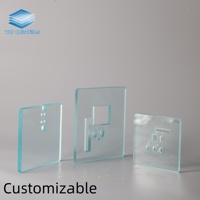 Panneau en verre optique BK7 personnalisé, filtre optique en verre percé avec précision par CNC pour équipement optique
