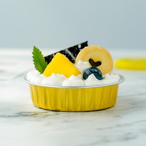 Boîte ronde en aluminium pour gâteau au fromage <span class=keywords><strong>basque</strong></span>, adaptée au four, à la friteuse à air, boîte d'emballage, vente en gros disponible - Product Image 2