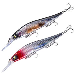Mayorista 13,5 cm/14,7G Plástico Duro Bass Hundimiento Minnow Señuelos de Pesca Artificial Stick Cebos para Agua Salada Pesca Playa Silicona - Product Image 1