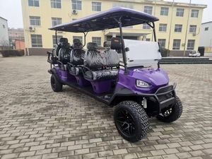 Carro de Golf Eléctrico LSV para 4 Personas, Color Verde, con Neumáticos Todoterreno y Baterías de Litio - Product Image 2