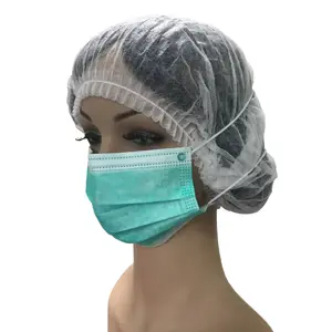 美国标准级口罩3层热卖外科口罩厂家蓝色 + 白色医用口罩成人二级99%