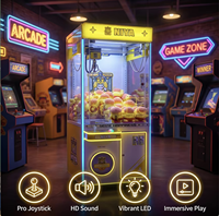 Máquina de Grúa de Peluches Comercial Personalizada con Código QR y Aceptador de Billetes para Negocios de Juegos, Máquina de Juegos de Arcade UL