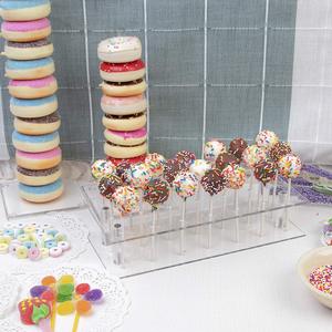 Stand <span class=keywords><strong>Display</strong></span> Kue Pop Akrilik Modern Ramah Lingkungan 21 Lubang untuk Dekorasi Permen, Grosir Pabrik, untuk Ulang Tahun, Hari Ayah, Paskah - Product Image 2