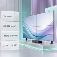 Layar Video Wall LCD Industri 46 Inci Bezel 0.88mm Layar Sambung 24/7 Panel IPS Kecerahan 700cd/m Garansi 2 Tahun untuk Hemat Energi