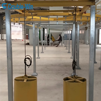Ligne de production de revêtement uniforme automatique avec cabines de pulvérisation pour la protection des coques électroniques par revêtement en poudre