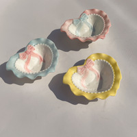 Bol pour chat en céramique de grand diamètre avec cœur transfrontalier Bol pour nourriture et riz pour chien pour les fêtes