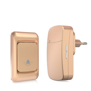 Sonnette dorée, sonnette sans fil pour villa, télécommande intelligente, alimentation électrique, dispositif de rappel pour personnes âgées - Product Image 3