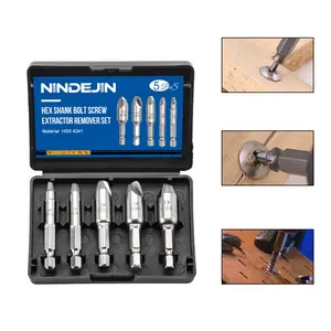 5PCS HSS Double Side Broken Bolt Stud Screw Remover Speed Out Damaged Screw Extractor Set In Stock