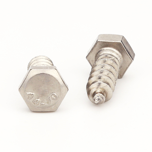 Tornillos para Madera Totalmente Roscados de Dientes Gruesos, Cabeza <span class=keywords><strong>Hexagonal</strong></span> de Acero Inoxidable, Autoperforantes, Clase 6, Métricos - Product Image 4