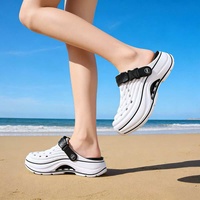 Sandales de sport à coussin d'air personnalisées OEM Henghao, directement de l'usine, pour la récupération, souples, à rebond, avec sangle réglable, vente en gros