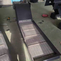 Tour CNC à bande en acier inoxydable d'occasion Convoyeur à copeaux avec vitesse réglable pour les industries manufacturières