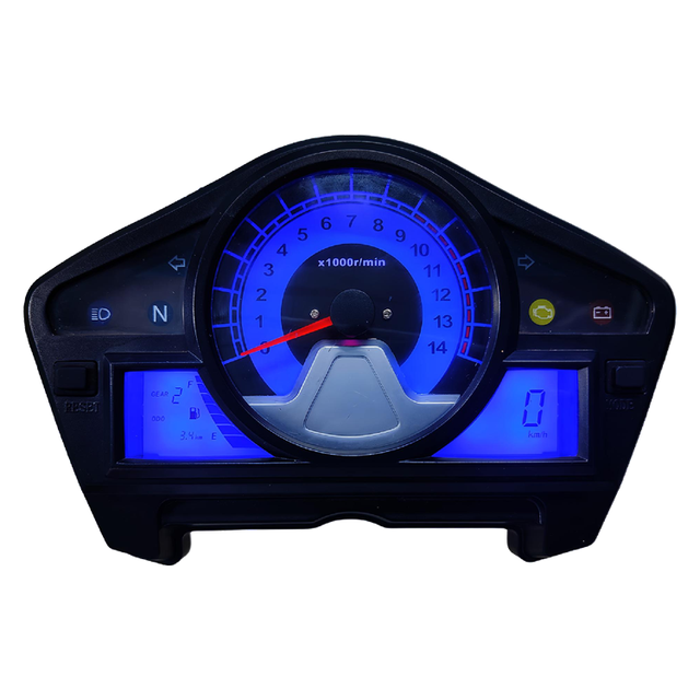 DY150-6 LCD Screen Motorbike Digital Speedometer New Kilometer Crystal Meter Plastic Motorcycle Speedometer Digital Display