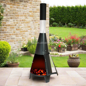SEJR Outdoor <strong>Garden</strong> Vertical Charcoal Grill With <strong>Chimney</strong> 38x122cm - Product Image 4