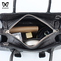 Sac à épaule femme cuir de crocodile exotique authentique haute qualité logo personnalisé vente en gros