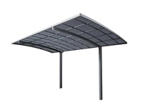 Auvents en polycarbonate Carports Garage de voiture unique Abri de voiture en aluminium/aluminium solide Abri de voiture extérieur Abri de stationnement de voiture