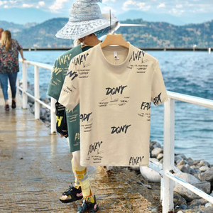 T-shirt à manches courtes pour homme, coupe ajustée, imprimé avec un motif de lettres, décontracté, été - Product Image 2