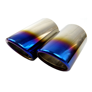 Punta de Escape Azul Quemado para Volkswagen Polo Golf 6 Jetta MK6 1.4T VW Golf 7 MK7 <span class=keywords><strong>Bora</strong></span>, Cubierta de Silenciador de Tubo de Escape para Automóvil - Product Image 2
