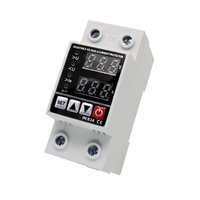 Relais ampère de protection monophasé 2P AC 230V avec interrupteur marche-arrêt Protection contre la tension réglable et le courant sous tension
