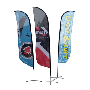 Quảng cáo biểu ngữ cờ tùy chỉnh lông cờ ngoài trời bãi biển cờ Giọt Nước Mắt biểu ngữ - Product Image 2