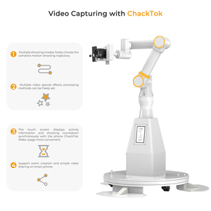 Cabina de Fotos Glambot Totalmente Automática de MWE Design, Máquina de Fotos con Brazo Robótico Metálico para Bodas y Fiestas de Cumpleaños con Efectos Mágicos - Product Image 6