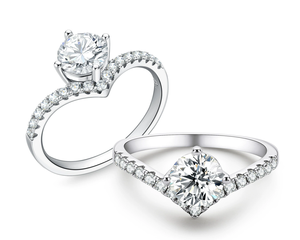 Anillo de Eternidad con Diamantes de Corte Brillante al por Mayor, Engaste de Puntas, Chapado en Rodio/Platino, Plata de Ley 925, Unisex, Marca CD - Product Image 5