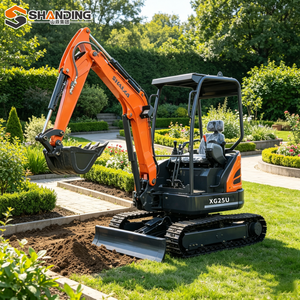 SHANDING Envío Gratuito CE EPA Miniexcavadora Multifunción de 2.5 a 3 Toneladas con Cabina y Motor Kubota, Giro de 360 Grados, Pequeña Excavadora - Product Image 6