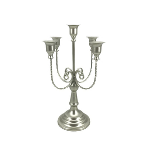 Candélabre classique à cinq bras, décoration de mariage personnalisée, centre de table, artisanat en métal, décoration pour hôtel, salle de banquet, <span class=keywords><strong>maison</strong></span> - Product Image 6