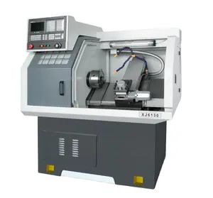 Fabrika XG-6130 ray değişken hızlı Metal alman torna küçük tezgah masa CNC torna yatak sert Ralling CNC torna makinesi