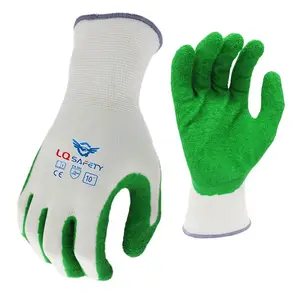 Latex Crinkle Coated Industrial Cheap Work Glove 13G Comfortable And Wear-resistant Gloves