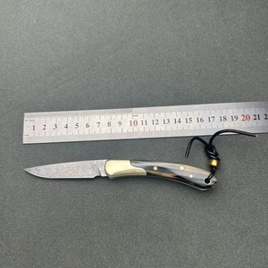 WZ132R manico in osso di Yak in acciaio damasco coltello da tasca per adulti coltello da campeggio - Product Image 5