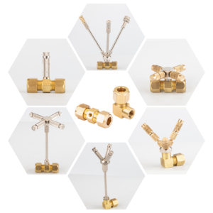 3/8 ''Cao Áp Vườn Sương Mù Sương Mù Hệ Thống Ferrule Loại Thông Qua Tee Khuỷu Tay End Adapter Brass Kim Loại Phụ Kiện Tay Áo Kết Nối - Product Image 4