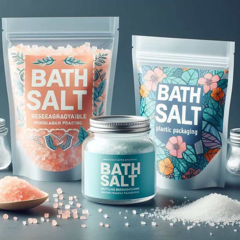 Private Label Bath Salts Bag Package