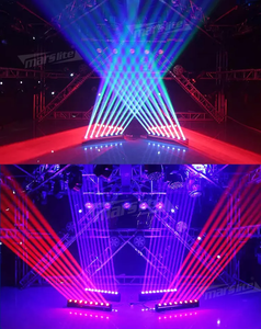 8*10W chùm tia hẹp góc dẫn chùm di chuyển ánh sáng RGBW 4in1 di chuyển thanh ánh sáng DJ pixel chùm di chuyển thanh ánh sáng cho bên sự kiện thanh - Product Image 4