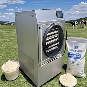 เครื่องอบแห้งแบบแช่แข็งเกรดอาหารสำหรับขนม ผลไม้ พร้อมปั๊ม PLC อัตโนมัติ ความจุ 20 กก. - Product Image 3