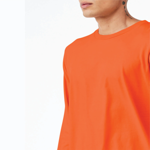 T-shirts décontractés pour hommes à col rond, de haute qualité, à séchage rapide, très vendus, à manches longues, couleur noire unie, respirants, pour l'extérieur - Product Image 2